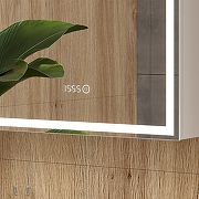 Зеркальный шкаф Equil Corner 60 R szCORNER60.R с подсветкой цвет Белый-5