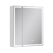 Зеркальный шкаф Equil Corner 70 szCORNER70 с подсветкой цвет Белый