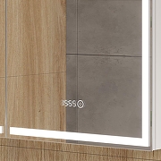 Зеркальный шкаф Equil Corner 70 szCORNER70 с подсветкой цвет Белый-5