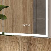 Зеркальный шкаф Equil Corner 80 szCORNER80 с подсветкой цвет Белый-5