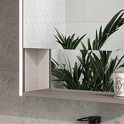 Зеркальный шкаф Equil Ferro 60 R zsFERRO60.R с подсветкой цвет Лен анрацит-5