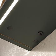 Зеркальный шкаф Equil Gleam 80 szGLEAM.LED.80.2D-34 с подсветкой цвет Зеленый камень Дуб вотан-5