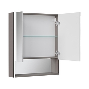 Зеркальный шкаф Equil Smile 70 szSMILE70 с подсветкой цвет Лен анрацит-2