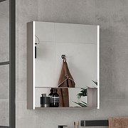 Зеркальный шкаф Equil Smile 70 szSMILE70 с подсветкой цвет Лен анрацит-3