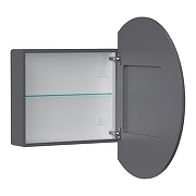 Зеркальный шкаф Equil Smile 80 szSMILE.8600 с подсветкой цвет Графит софт-1