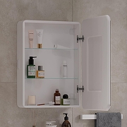 Зеркальный шкаф Equil Soldi 55 R szSOLDI55.R с подсветкой цвет Белый софт-4