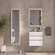 Зеркальный шкаф Equil Soldi 55 R szSOLDI55.R с подсветкой цвет Белый софт-5