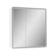 Зеркальный шкаф Equil Soldi 80 szSOLDI80 с подсветкой цвет Белый софт-1