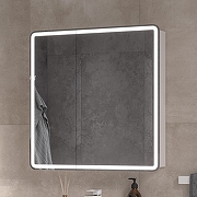 Зеркальный шкаф Equil Soldi 80 szSOLDI80 с подсветкой цвет Белый софт-3