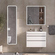Зеркальный шкаф Equil Soldi 80 szSOLDI80 с подсветкой цвет Белый софт-5