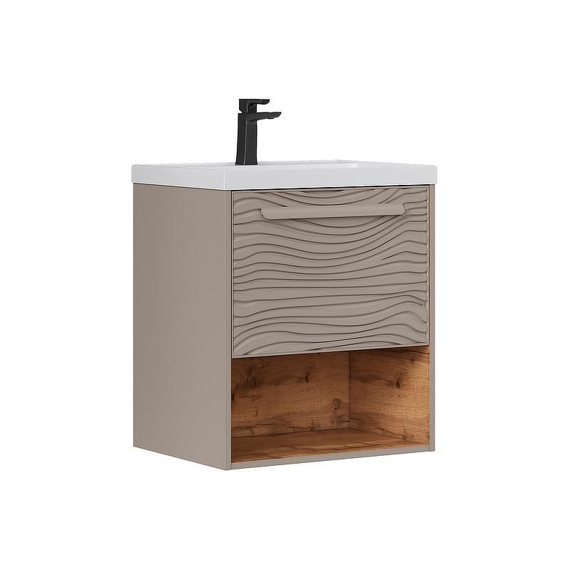 Тумба под раковину Equil Gleam 60 tpGLEAM60.1Y.N-25 подвесная 