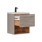 Тумба под раковину Equil Gleam 60 tpGLEAM60.1Y.N-25 подвесная цвет Амарок Дуб вотан-1