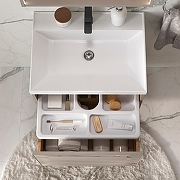 Тумба под раковину Equil Gleam 60 tpGLEAM60.1Y.N-25 подвесная цвет Амарок Дуб вотан-5