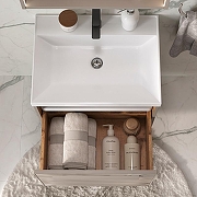 Тумба под раковину Equil Gleam 60 tpGLEAM60.1Y.N-25 подвесная цвет Амарок Дуб вотан-6