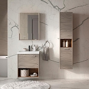 Тумба под раковину Equil Gleam 60 tpGLEAM60.1Y.N-25 подвесная цвет Амарок Дуб вотан-8