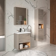 Тумба под раковину Equil Gleam 60 tpGLEAM60.1Y.N-25 подвесная цвет Амарок Дуб вотан-9