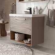 Тумба под раковину Equil Gleam 80 tpGLEAM80.1Y.N-25 подвесная цвет Амарок Дуб вотан-2