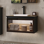 Тумба под раковину Equil Strong 80 tpSTRONG80.1Y-35.36 подвесная цвет Дуб черный Дуб эвок-2