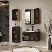 Тумба под раковину Equil Strong 80 tpSTRONG80.1Y-35.36 подвесная цвет Дуб черный Дуб эвок-9