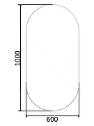 Зеркало Orange Nature 60 ONP-60OVZE с подсветкой с сенсорным выключателем и подогревом-7