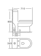 Унитаз моноблок Stella Polar Кадис KN6171000 SP-00001859 цвет Белый с бачком и сиденьем Микролифт-2