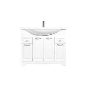 Тумба под раковину Stella Polar Кармела 100 SP-00001993 цвет Белое серебро-1