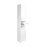 Шкаф пенал Stella Polar Кармела 36 SP-00002028 цвет Белое серебро-5