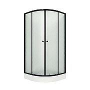 Душевой уголок Niagara Eco 80х80 NG-003-14MT профиль Черный стекло матовое