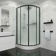 Душевой уголок Niagara Eco 80х80 NG-003-14MT профиль Черный стекло матовое-2