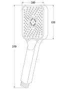 Ручной душ Orange Orange S16HScr цвет Хром-1