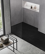 Душевой поддон из искусственного камня Starohome Cosmo 90x90 31238390 цвет Черный матовый-5