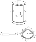 Душевая кабина Erlit 35 серия 90x90 ER3509PE-C2-RUS без гидромассажа-3