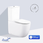 Унитаз компакт Ceruttispa Mirko CT11090 цвет Белый с сиденьем Микролифт-1