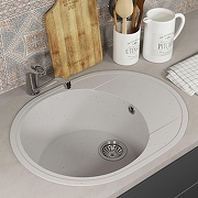 Кухонная мойка Uperwood Econ UPD-107-001 61 4910201243 цвет Белый камень-2