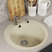 Кухонная мойка Uperwood Econ UPD-405-002 47 4910201228 цвет Слоновая кость-2