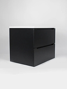 Тумба с раковиной Uperwood Tanos 60 291020252 подвесная цвет Черный матовый-10