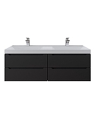 Тумба с раковиной Uperwood Tanos 120 2291020256 подвесная цвет Черный матовый-4