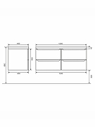 Тумба с раковиной Uperwood Tanos 120 2291020256 подвесная цвет Черный матовый-5