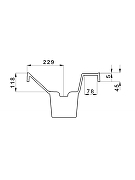 Тумба с раковиной Uperwood Tanos 120 2291020256 подвесная цвет Черный матовый-10