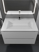 Тумба с раковиной Uperwood Tanos-Next 80 290000010 подвесная цвет Белый матовый-2