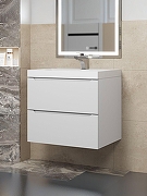 Тумба с раковиной Uperwood Tanos 60 291020225 подвесная цвет Белый матовый-6