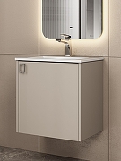 Тумба с раковиной Uperwood Aurora 50 KAurora50cm подвесная цвет Бежевый матовый-4