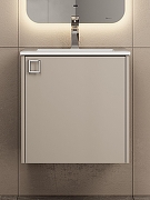 Тумба с раковиной Uperwood Aurora 50 KAurora50cm подвесная цвет Бежевый матовый-5