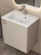 Тумба с раковиной Uperwood Aurora 50 KAurora50cm подвесная цвет Бежевый матовый-6