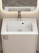 Тумба с раковиной Uperwood Aurora 50 KAurora50cm подвесная цвет Бежевый матовый-7