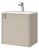 Тумба с раковиной Uperwood Aurora 50 KAurora50cm подвесная цвет Бежевый матовый-10