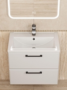 Тумба с раковиной Uperwood Foster New 60 KFosterNEW60w подвесная цвет Белый матовый