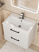 Тумба с раковиной Uperwood Foster New 60 KFosterNEW60w подвесная цвет Белый матовый-1