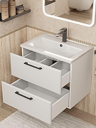 Тумба с раковиной Uperwood Foster New 60 KFosterNEW60w подвесная цвет Белый матовый-2