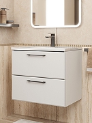 Тумба с раковиной Uperwood Foster New 60 KFosterNEW60w подвесная цвет Белый матовый-3
